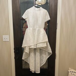 Fashion Nova White High Low Dress